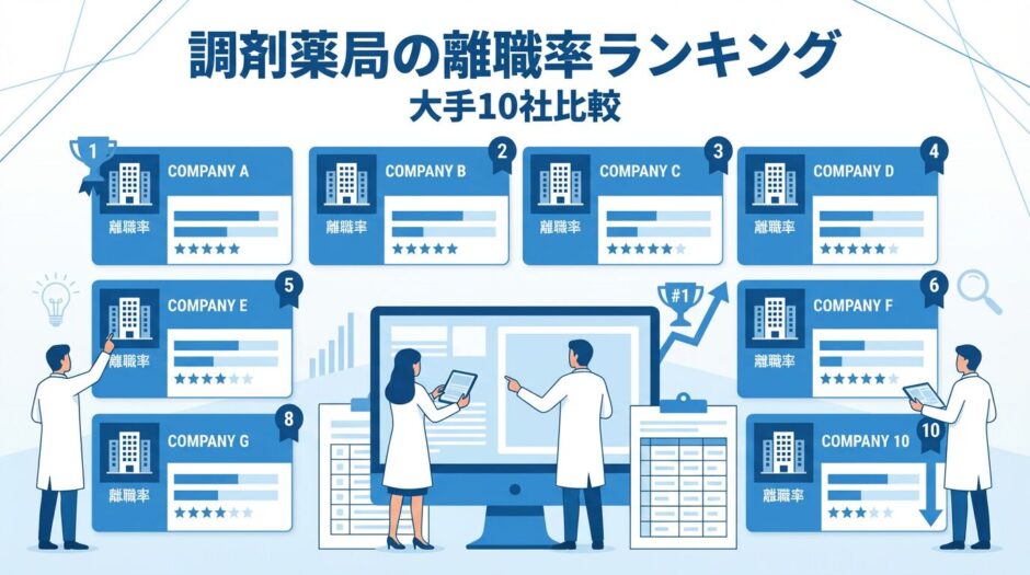 調剤薬局の離職率ランキング_大手10社比較