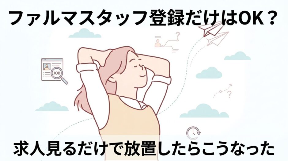 ファルマスタッフに登録だけはOK？求人見るだけで放置したらこうなった